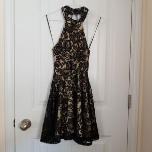 Black lace dress